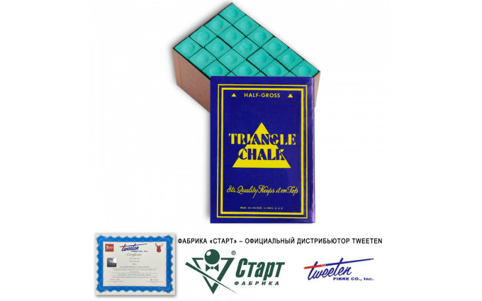 Мел Tweeten Triangle зеленый (72 шт)