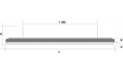 Лампа Evolution 3 секции сосна (ширина 600) (№3,фурнитура медь антик)