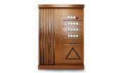 !Киевница SOHO ясень/мдф/шпон (Black_bristol,Manchester 45 Yellow green ш1,98м)
